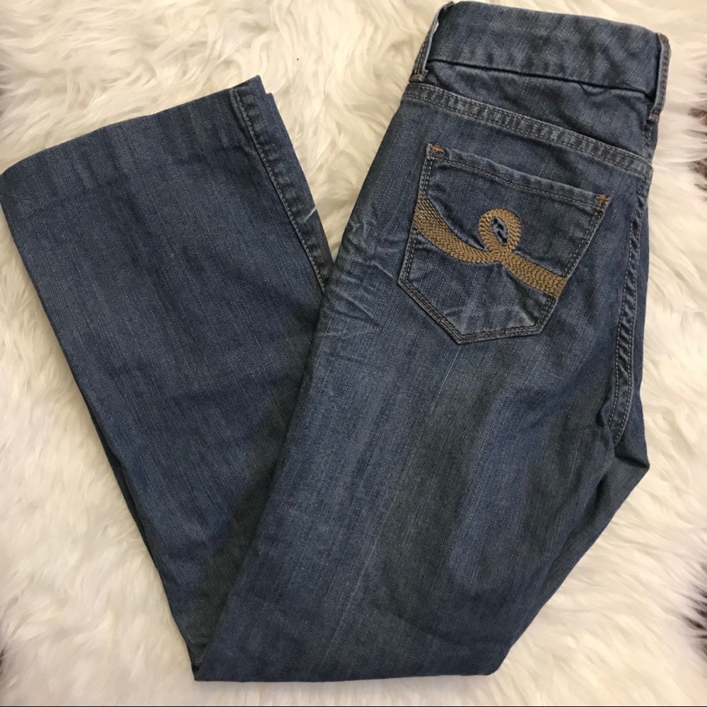 Seven7 jeans boot cut whisker blue denim